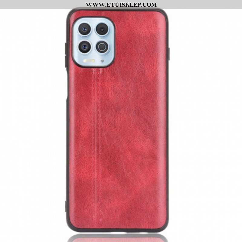 Etui do Moto G100 Skórzany Efekt Couture